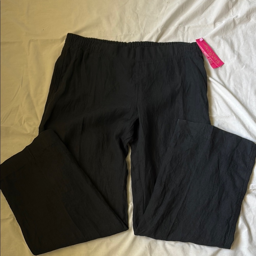 Lilly Pulitzer Black Wide Leg Pants